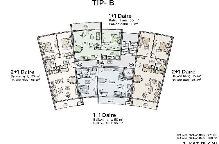 Appartement in Girne