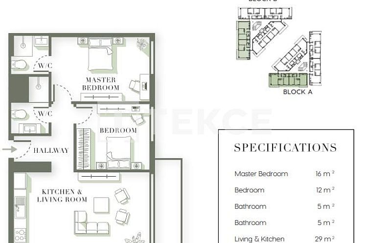 Appartement in Girne