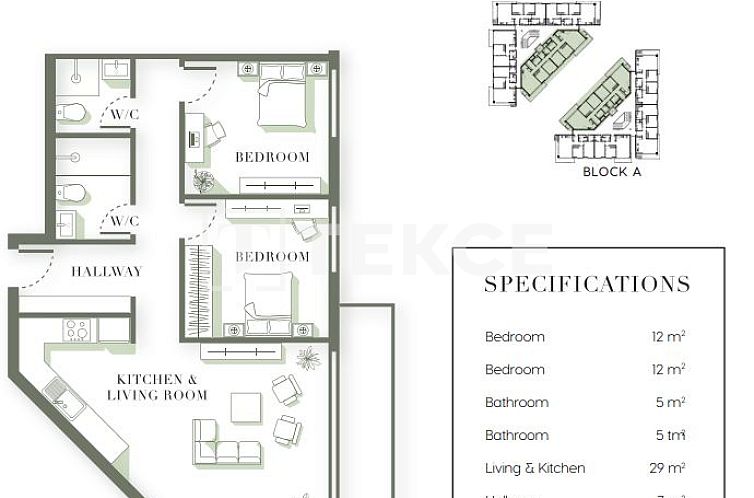 Appartement in Girne
