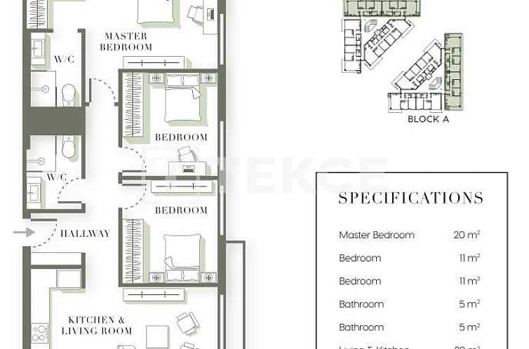 Appartement in Girne