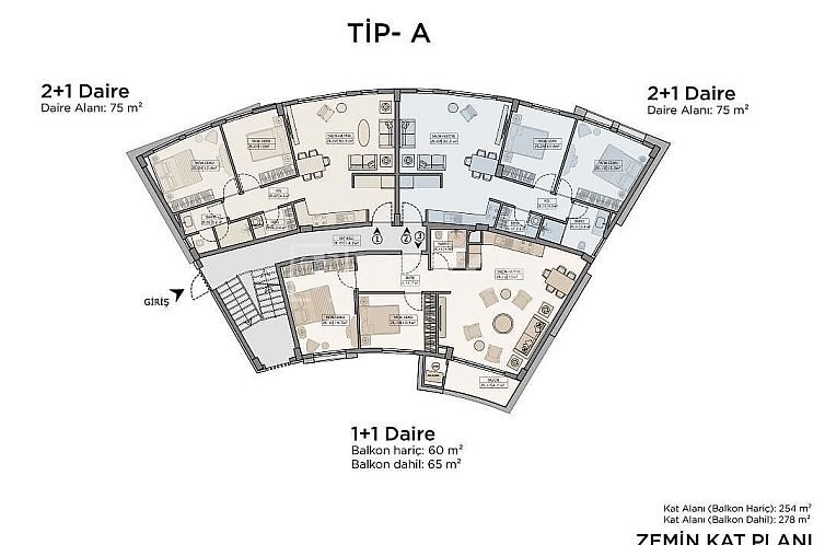 Appartement in Girne