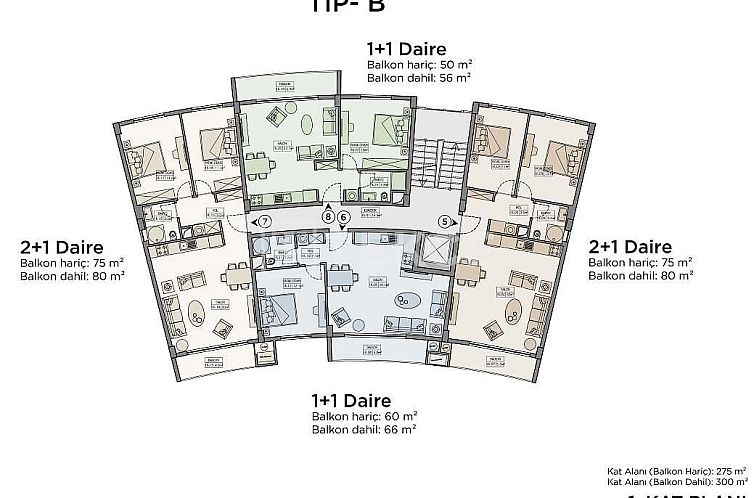 Appartement in Girne