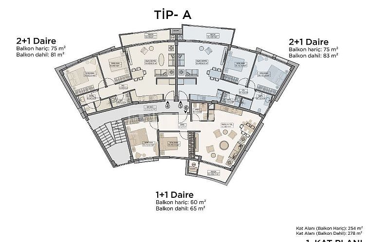 Appartement in Girne