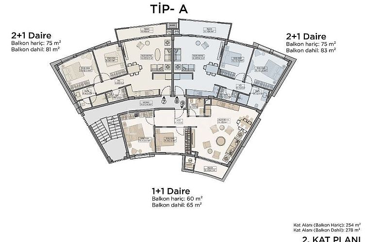 Appartement in Girne