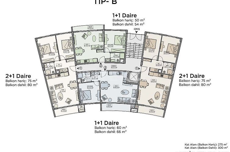 Appartement in Girne