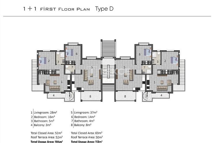 Appartement in Girne