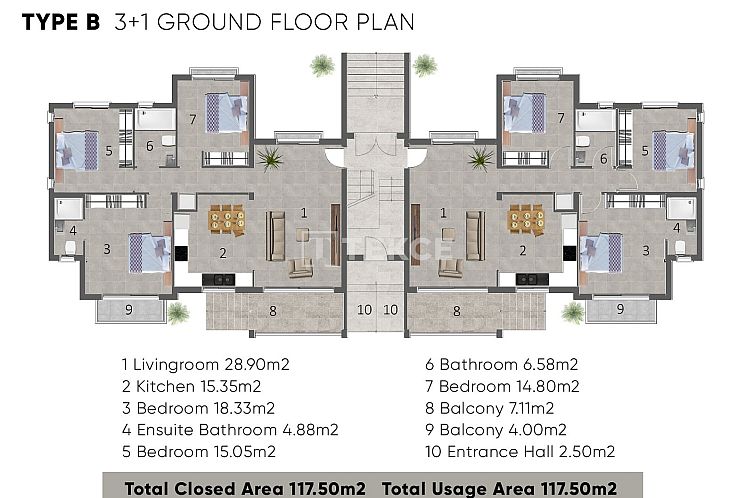 Appartement in Girne