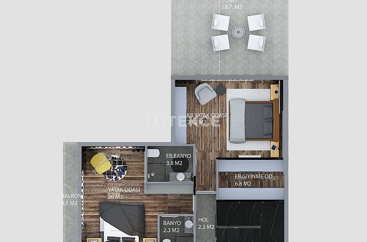 Vrijstaande woning in Girne