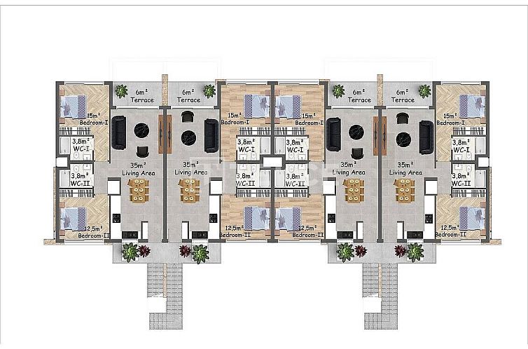 Appartement in Girne