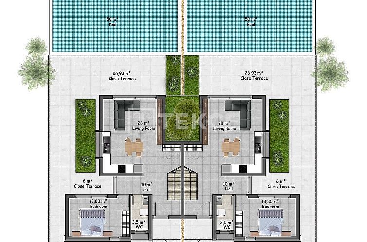 Geschakelde woning in Karaağaç