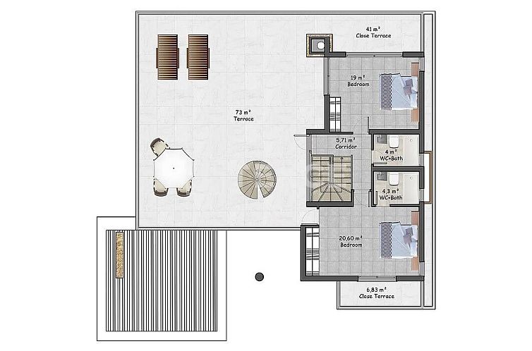 Geschakelde woning in Karaağaç