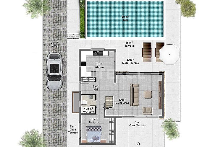Vrijstaande woning in Girne