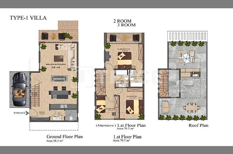 Vrijstaande woning in Girne