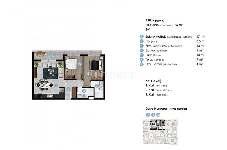 Appartement in Girne