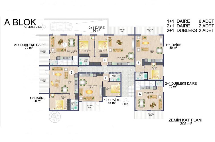 Appartement in Alsancak
