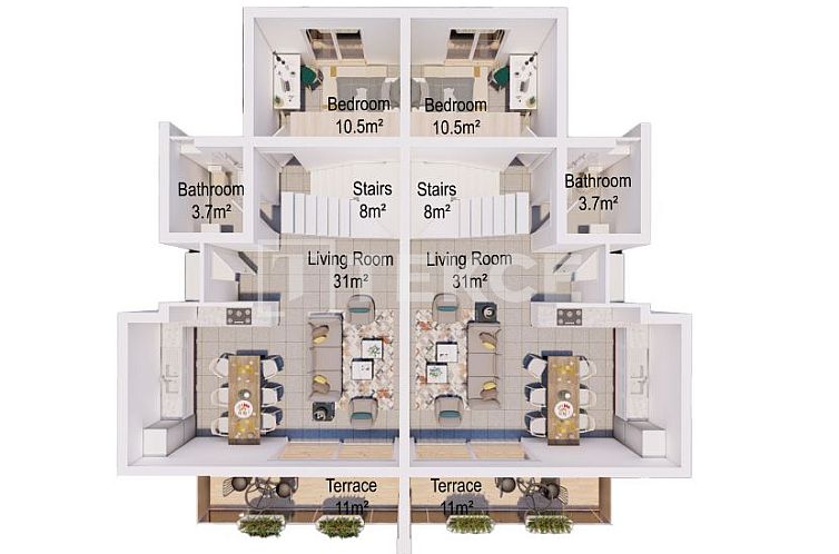 Vrijstaande woning in Girne