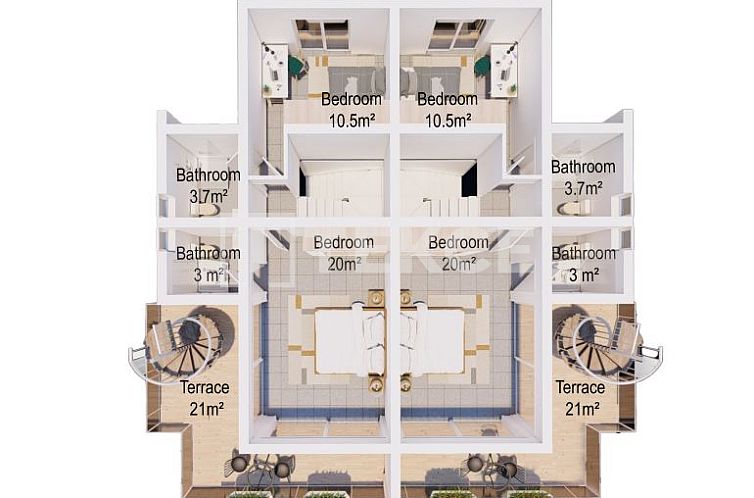Vrijstaande woning in Girne