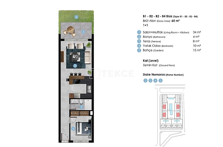 Appartement in Girne