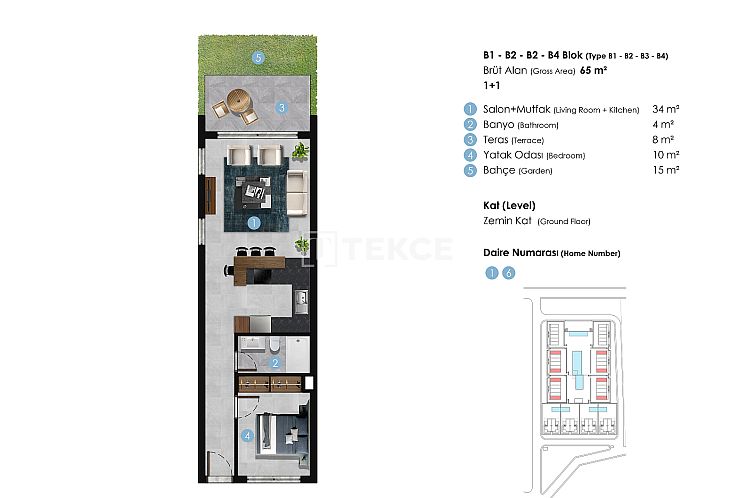 Appartement in Girne