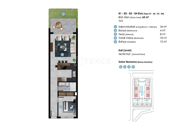 Appartement in Girne