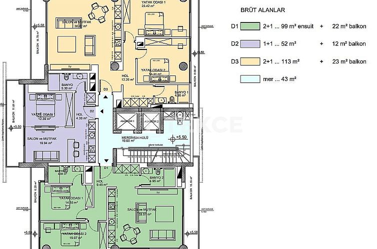 Appartement in Girne