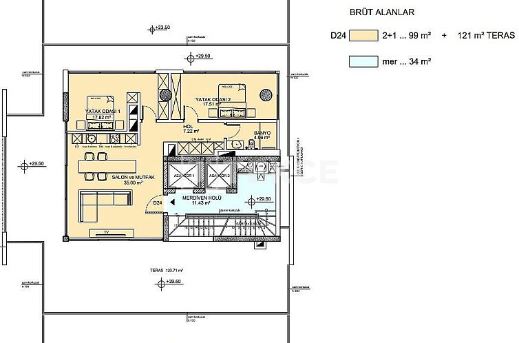 Appartement in Girne