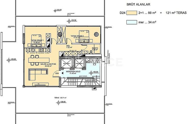 Appartement in Girne