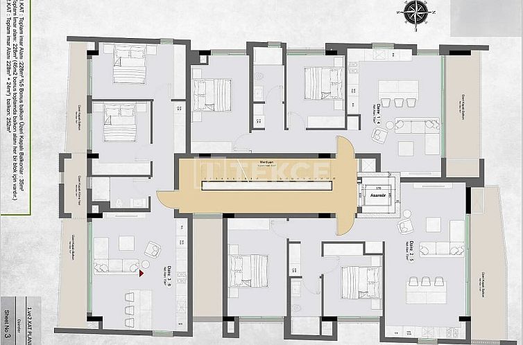 Appartement in Girne