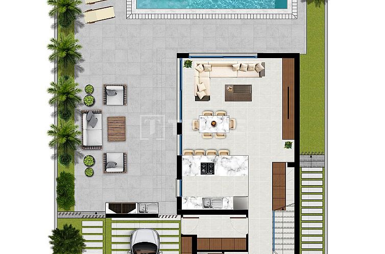 Vrijstaande woning in Girne