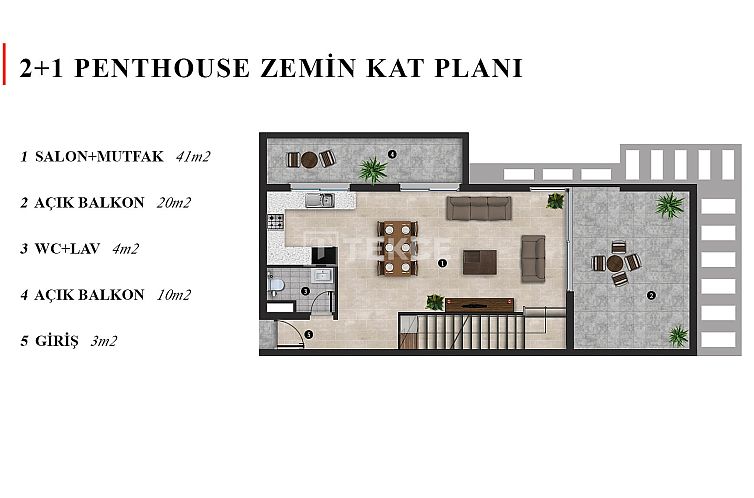 Appartement in Girne