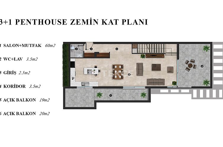 Appartement in Girne