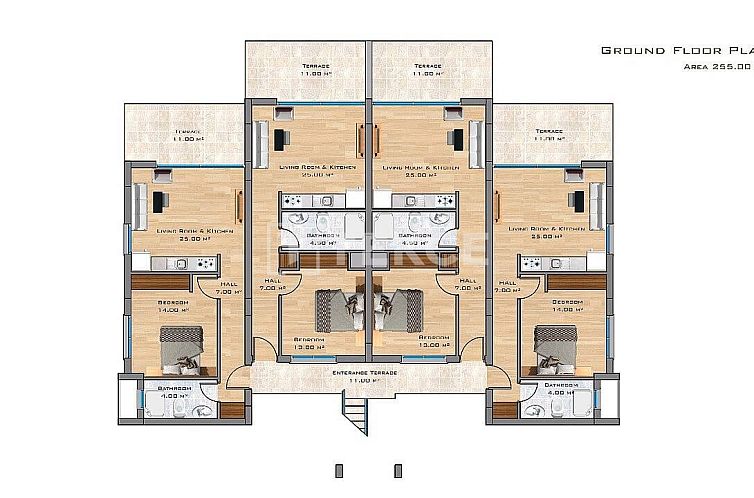 Appartement in Girne