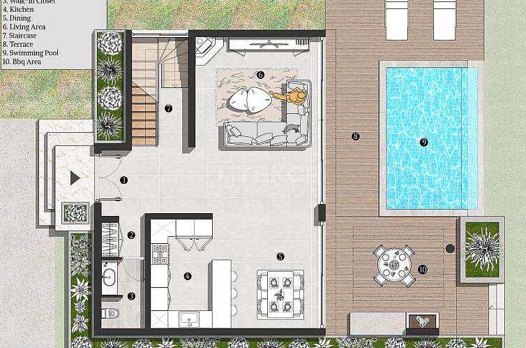 Geschakelde woning in Karaağaç