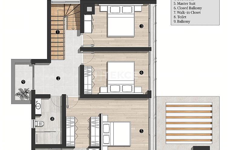 Geschakelde woning in Karaağaç