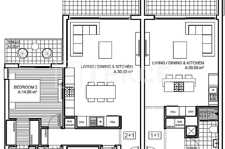 Appartement in Esentepe