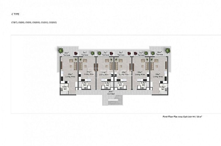 Appartement in Girne