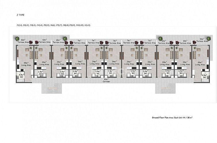 Appartement in Girne