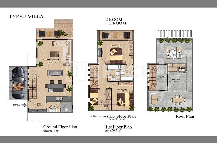 Vrijstaande woning in Girne