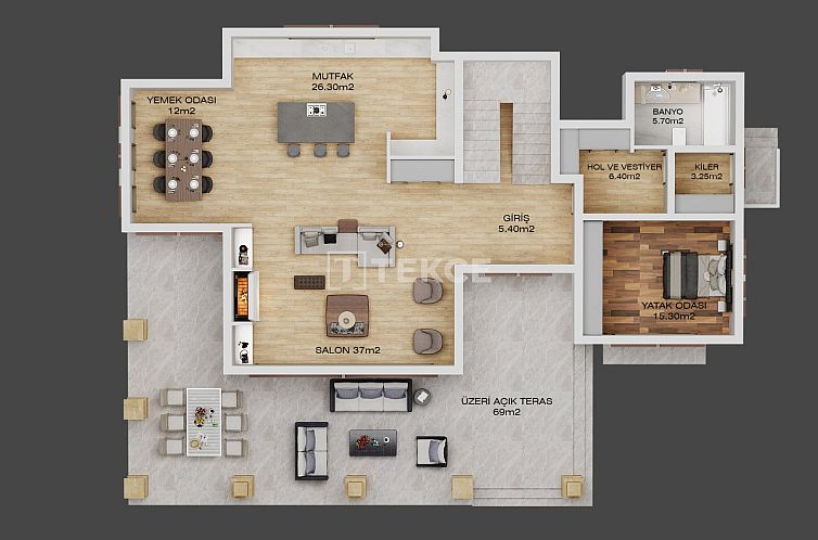 Geschakelde woning in Esentepe