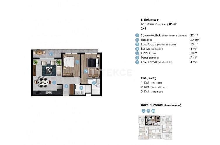 Appartement in Girne