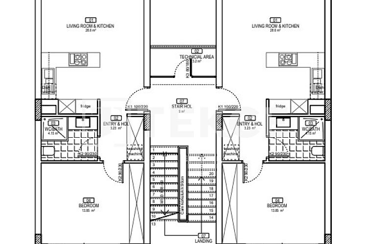 Appartement in Girne