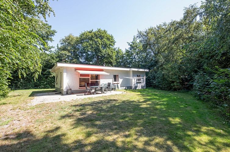 Vakantiehuis Slufterduin 088 in De Cocksdorp, Texel, omgeven door groene natuur en een zonnig terras.