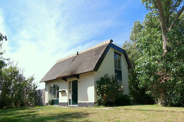 Charmant vakantiehuis Nieuwegrachtje in Den Hoorn, Texel, omgeven door groene natuur.