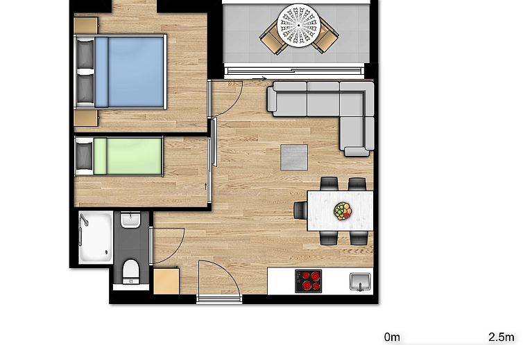Comfort Suite - 5p | Slaapkamer - Slaaphoek