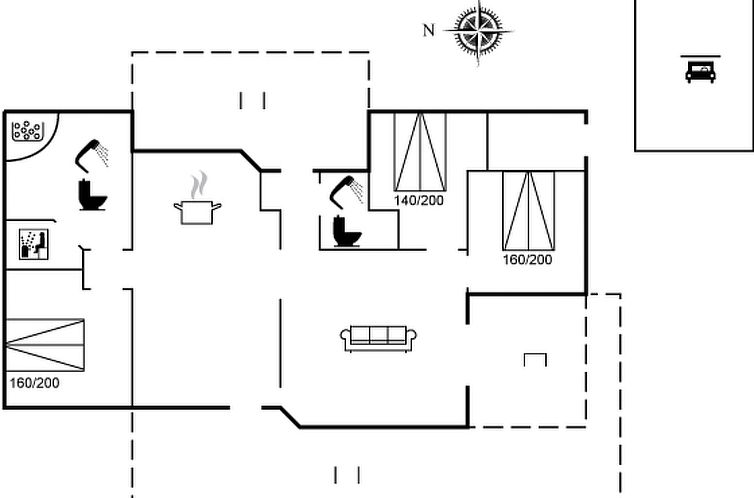 Vakantiehuis "Østmar" - 1.2km from the sea