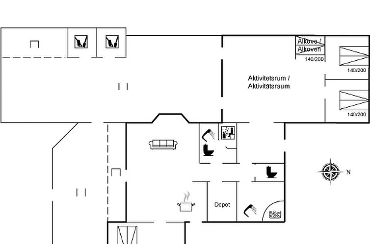 Vakantiehuis "Gustina" - 1.2km from the sea