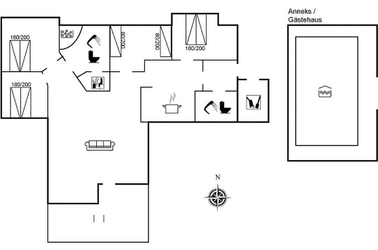 Vakantiehuis "Åsta" - 1.7km from the sea