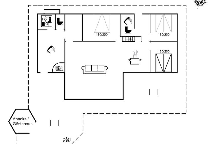 Vakantiehuis "Sunna" - 1.2km from the sea