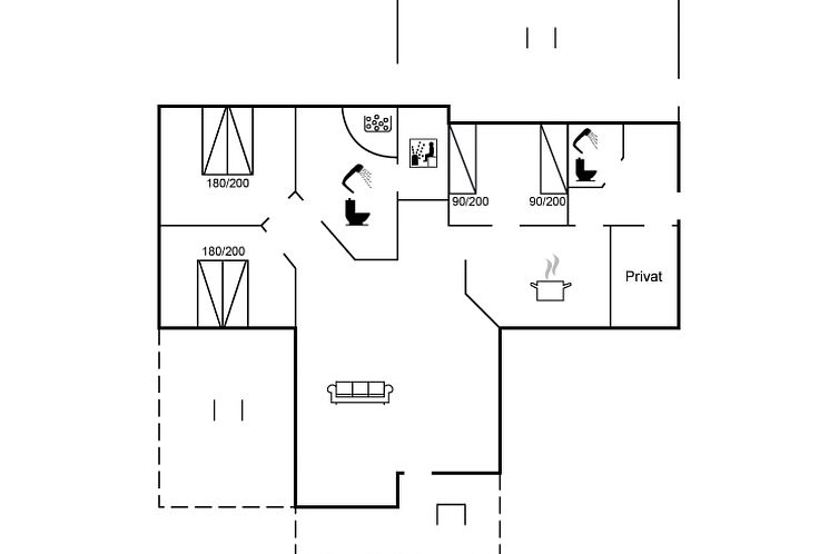 Vakantiehuis "Leya" - 1.2km from the sea