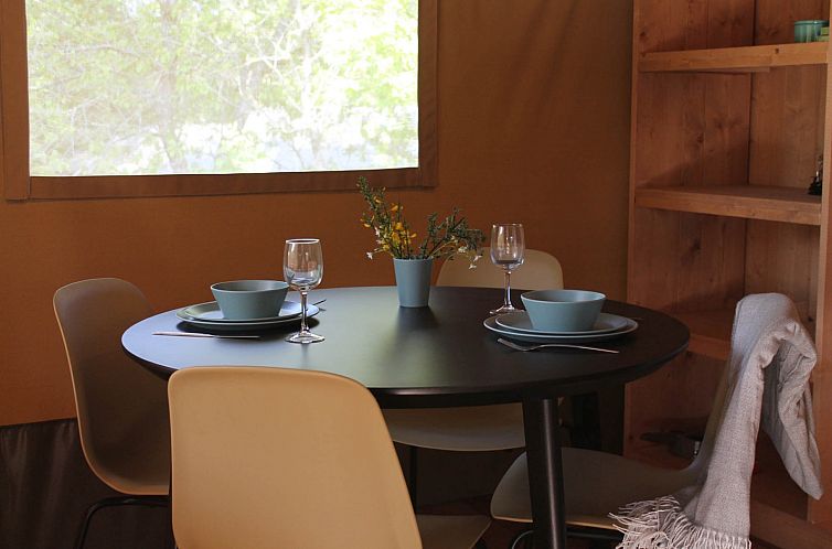 Glampingtent + sanitair